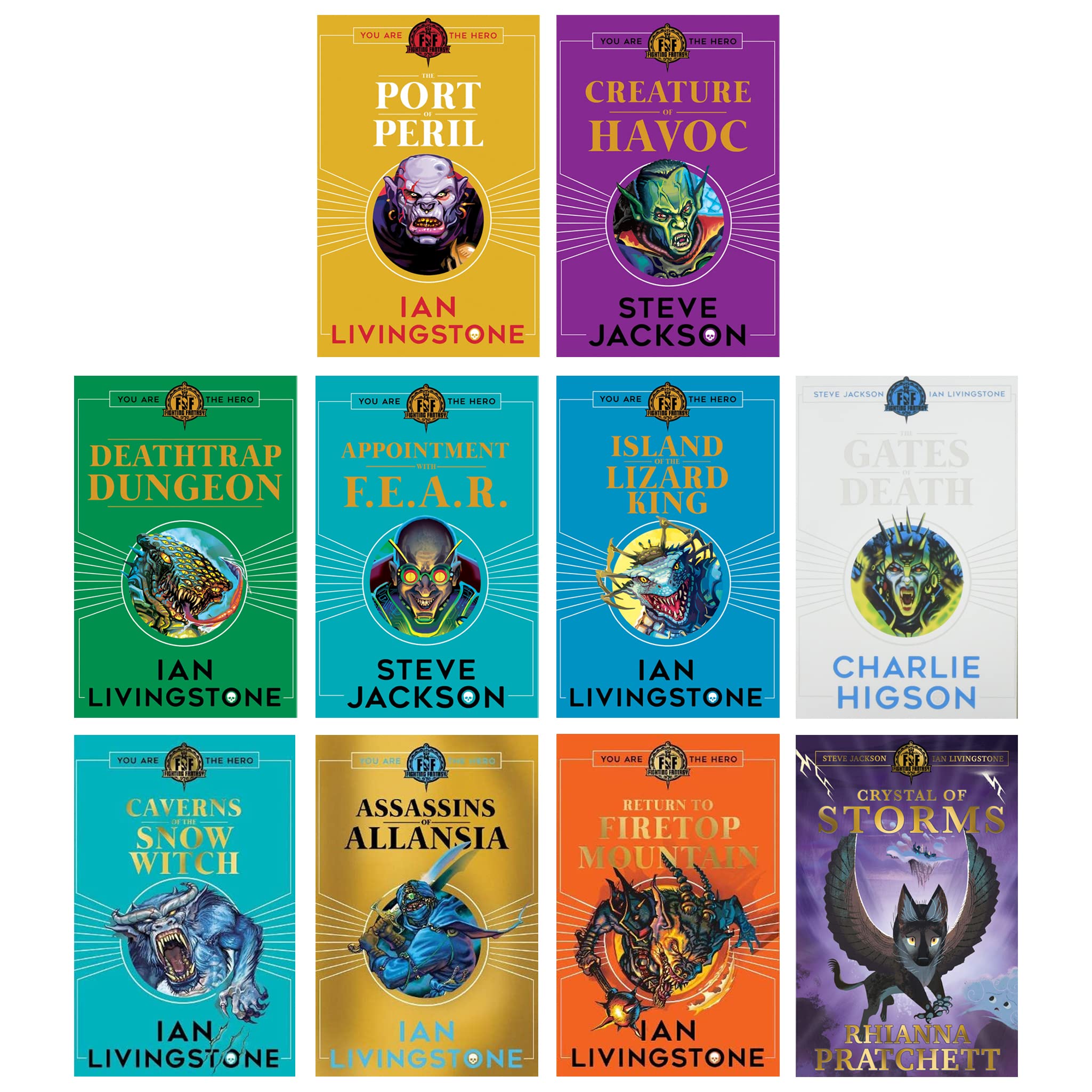 Fighting Fantasy RPG Collection 10 Books Set Paperback