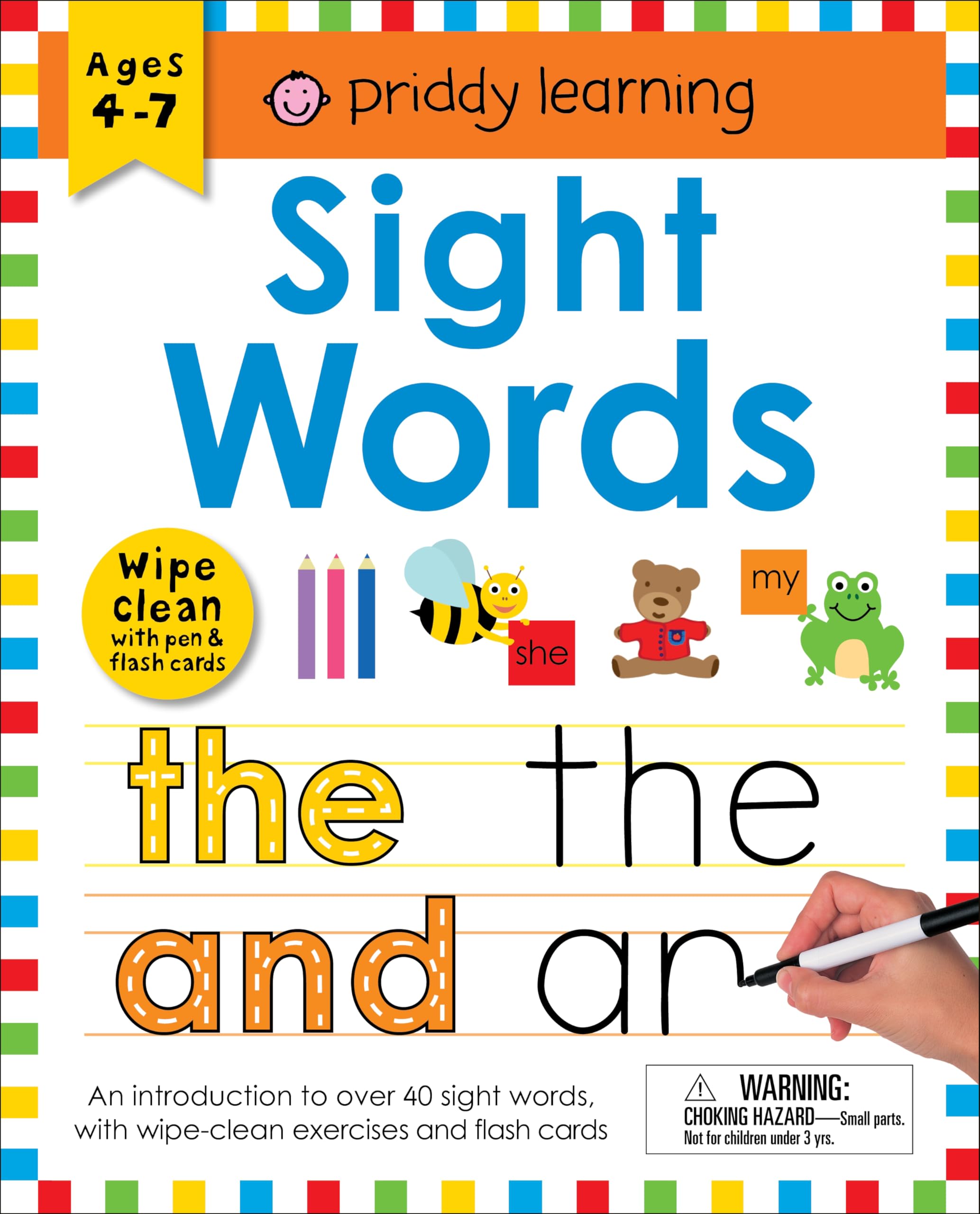 Wipe Clean Workbook: Sight Words (enclosed spiral binding): Ages 4-7; wipe-clean with pen & flash cards (Wipe Clean Learning Books)