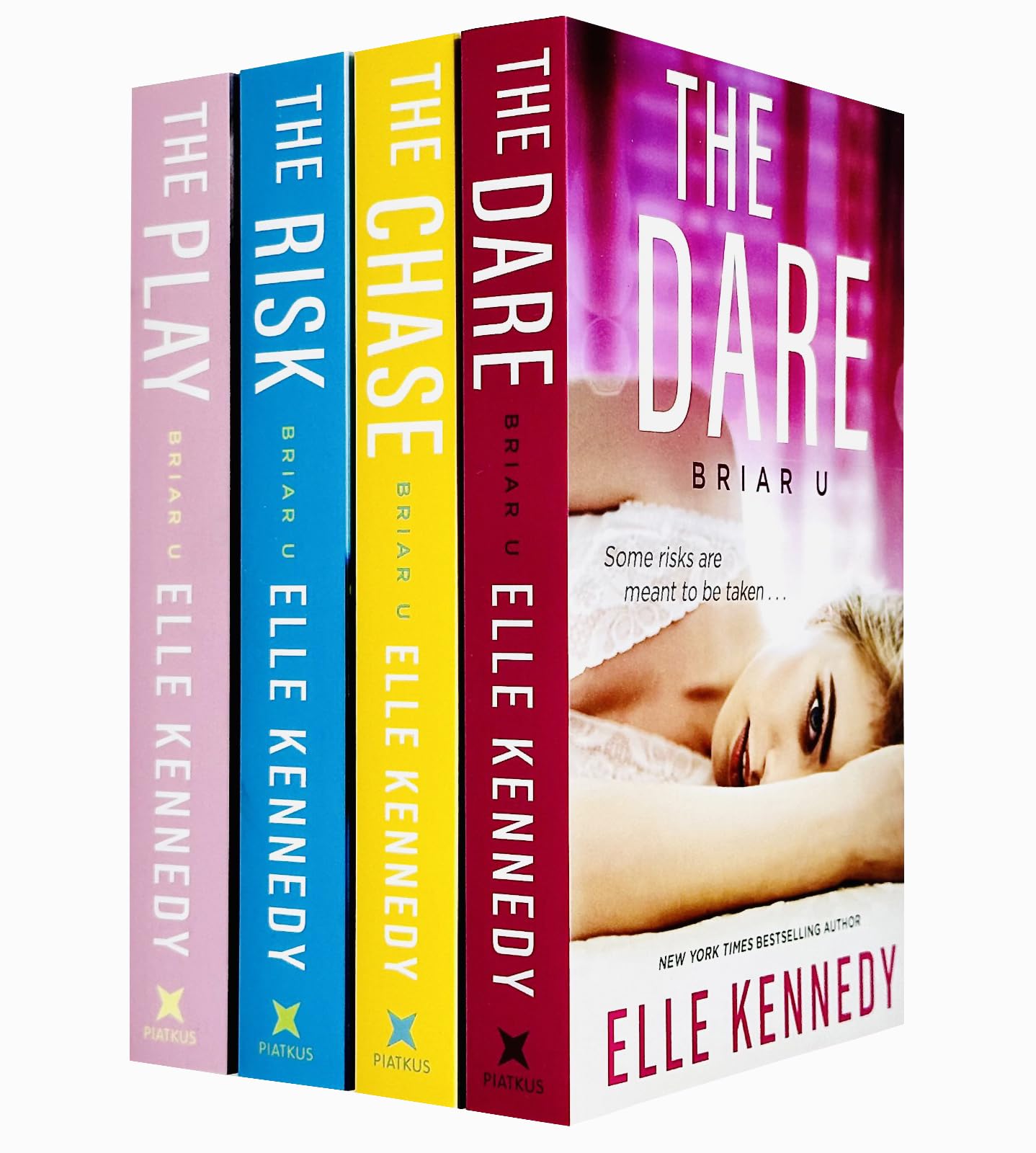 Briar U Series Books 1 - 4 Collection Set by Elle Kennedy (The Chase, The Risk, The Play & The Dare) Paperback