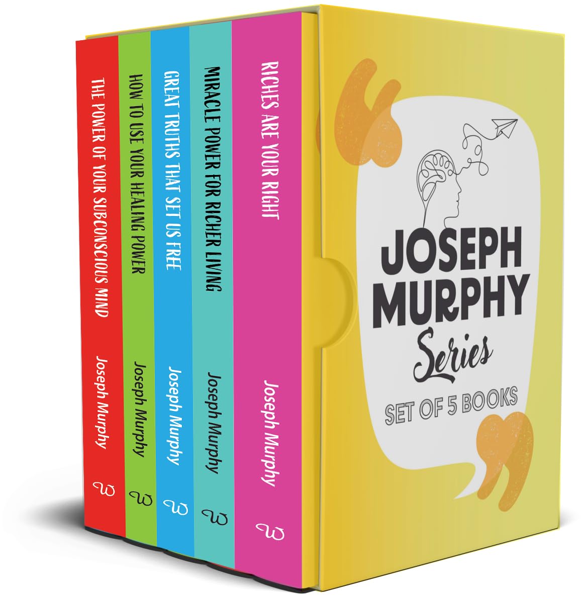 Joseph Murphy Box Set (Set of 5 Books)-The Power of your Subconscious Mind;Riches Are Your Right;Miracle Power for Richer Living;Great Truths That Set Us Free;How to Use Your Healing Power