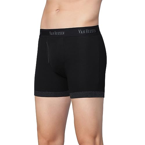 Van Heusen Men’s Cotton Trunks Pack of 2 | Fashion Trunk with contrast colors |Super Combed Cotton for softness | Open Front Fly | Moisture‑Wicking | Sweat Absorbant | All‑Day Fresh Technology |Long L (₹610.00 with 7 percent savings)