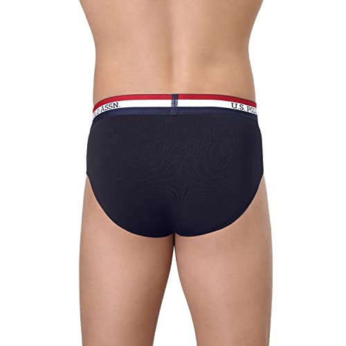 U.S. Polo ASSN. Mens EB002 Anti Microbial Signature Cotton Stretch Underwear Brief -Pack of 2 (₹451.00 with 16 percent savings)