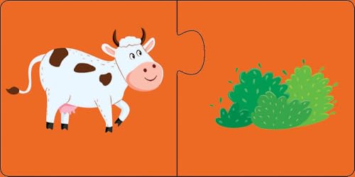 Animal Adventure Puzzles Feast with the Beasts: Ten 2-Pieces Jigsaw for Kids Learn and Play | Brain Games | Mind Teaser | Puzzle Set; 3+ Ages (Puzzle)