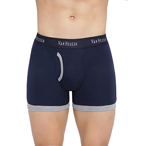 Van Heusen Men’s Cotton Trunks Pack of 2 | Fashion Trunk with contrast colors |Super Combed Cotton for softness | Open Front Fly | Moisture‑Wicking | Sweat Absorbant | All‑Day Fresh Technology |Long L (₹610.00 with 7 percent savings)