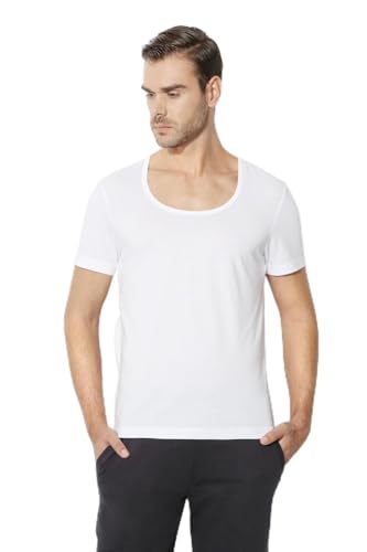 Van Heusen Men Regular Fit Vest 100% Combed Cotton Pack of 1 - Anti Bacterial, Quick Dry, Label Free (M)