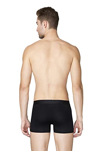 Van Heusen Men Breathable AIR Series Active Trunks - Polyamide Elastane - Swift Dry, High Stretch Mesh_40047_Pure Black01_L Pure Black