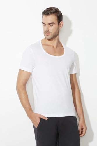 Van Heusen Men Regular Fit Vest 100% Combed Cotton Pack of 1 - Anti Bacterial, Quick Dry, Label Free (S)