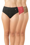 Van Heusen Women’s 100% Cotton Hipster Panty – Pack of 3 | Everyday Panty | Anti‑Bacterial Tech | Keeps you dry and Fresh | Sweat Absorbent | Inner Elastic | No‑Marks Waistband | Printed | (Assorted E (₹423.00 with 27 percent savings)