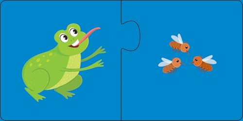 Animal Adventure Puzzles Feast with the Beasts: Ten 2-Pieces Jigsaw for Kids Learn and Play | Brain Games | Mind Teaser | Puzzle Set; 3+ Ages (Puzzle)