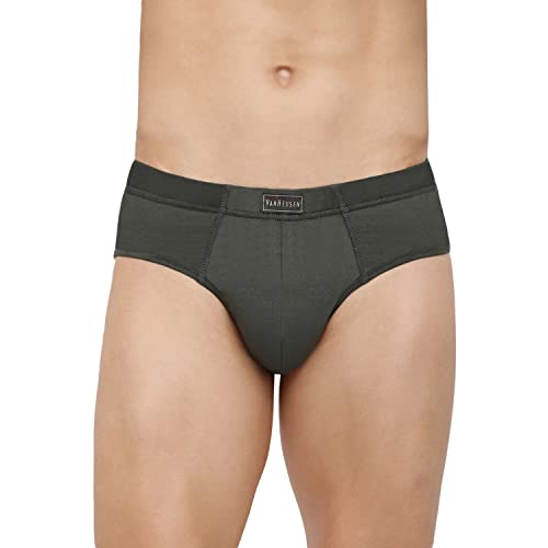 Van Heusen Men 100% Cotton Brief - Pack of 3 - Anti Bacterial, Colour Fresh, Moisture Wicking (₹599.00 with 4 percent savings)