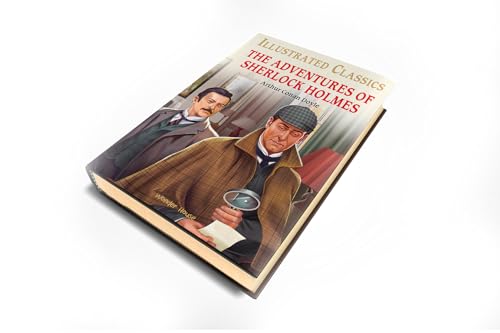 The Adventures of Sherlock Holmes Illustrated Abridged Children Classics English Novel with Review Questions Hardback (Hardcover)