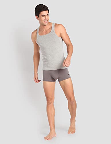 U.S. Polo ASSN. Men's EV006 Pure Cotton Ribbed Vest - Pack of 1 (₹323.00 with 17 percent savings)