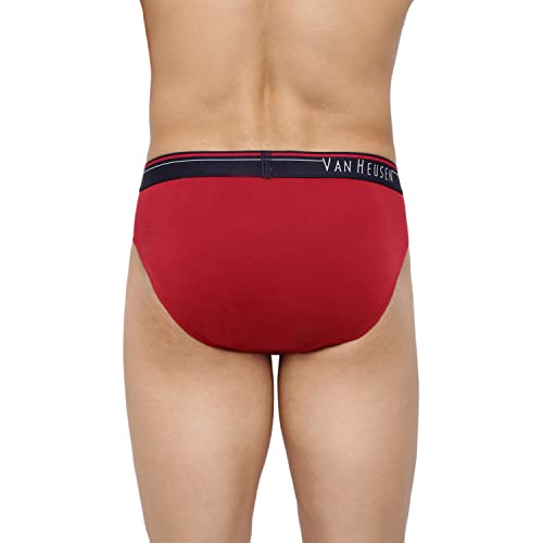 Van Heusen Men Briefs - 100% Combed Cotton - Pack Of 2 - Anti Bacterial, Colour Fresh, Moisture Wicking (₹529.00 with 26 percent savings)