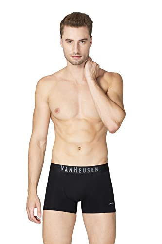 Van Heusen Men Breathable AIR Series Active Trunks - Polyamide Elastane - Swift Dry, High Stretch Mesh_40047_Pure Black01_L Pure Black