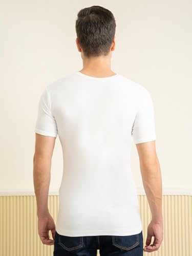 Lux Cozi Men's Cotton Regular Fit Vest (Pack of 4) (M)