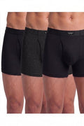 Van Heusen Men’s Cotton Boxer Briefs Pack of 3 | Long Trunk | No ride-up | Inner Elastic for superior comfort | Open front fly | Super Combed Cotton for softness | Moisture‑Wicking | Sweat Absorbant | (₹720.00 with 7 percent savings)