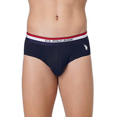 U.S. Polo ASSN. Mens EB002 Anti Microbial Signature Cotton Stretch Underwear Brief -Pack of 2 (₹430.00 with 20 percent savings)