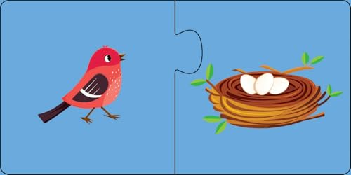 Animal Adventure Puzzles Home Sweet Home: Ten 2-Pieces Jigsaw for Kids Learn and Play | Brain Games | Mind Teaser | Puzzle Set; 3+ Ages (Puzzle)