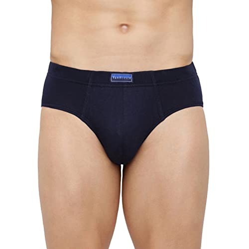 Van Heusen Men 100% Cotton Brief - Pack of 3 - Anti Bacterial, Colour Fresh, Moisture Wicking (₹599.00 with 4 percent savings)