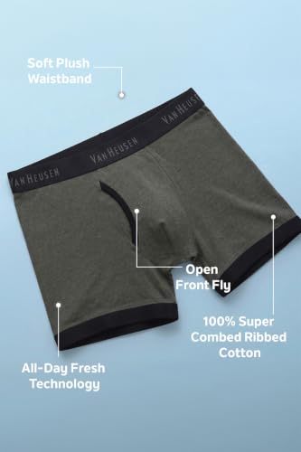 Van Heusen Men’s Cotton Trunks Pack of 2 | Fashion Trunk with contrast colors |Super Combed Cotton for softness | Open Front Fly | Moisture‑Wicking | Sweat Absorbant | All‑Day Fresh Technology |Long L (₹610.00 with 7 percent savings)