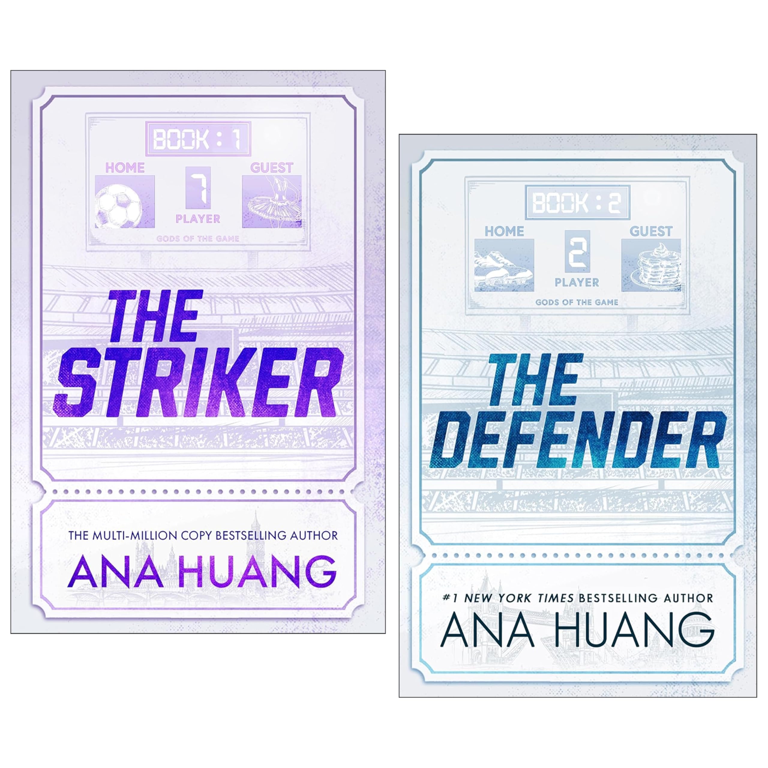 Gods of the Game Series by Ana Huang 2 Books Collection Set (The Striker & The Defender)