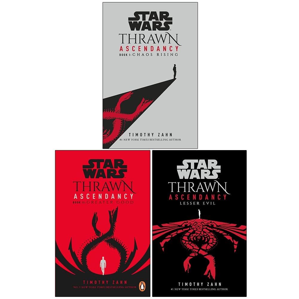 Star Wars Thrawn Ascendancy 1-3 Books Collection Set By Timothy Zahn (Chaos Rising, Greater Good, Lesser Evil)