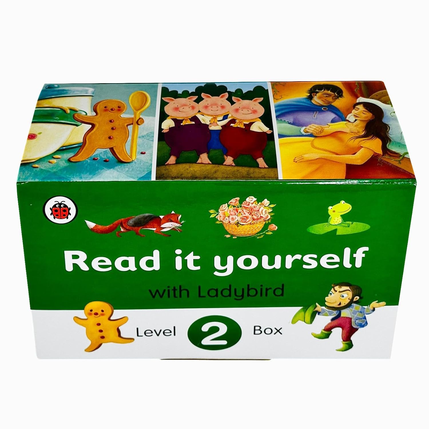 Ladybird Read It Yourself Tuck Box Level 2: 10 Books Box Set (Beauty and the Beast, Chicken Licken, The Gingerbread Man, Little Red Riding Hood, Rumpelstiltskin, Sleeping Beauty and More)
