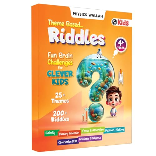 200+ Theme Based Riddle Book for Kids, Fun Learning & Interactive Brain Teasing Activity Book for 5-6 Years, Birthday Gift for Children (200+ Riddle Book) (Paperback)