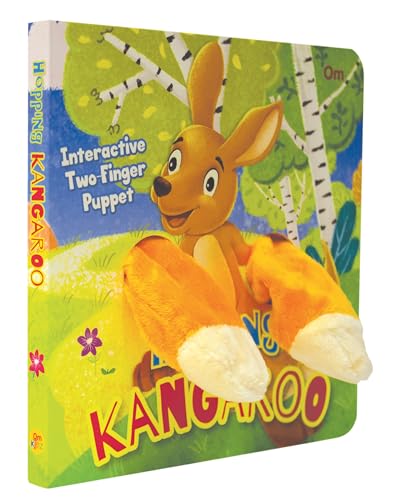 Hopping Kangaroo Finger Puppet Book for Children: Animal Finger Puppet Board Book for Babies | Fun Interactive Kangaroo Toy Book | Touch and Play Story | Animal-Themed Picture Book for Kids (Board book)