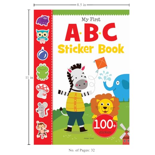 My First ABC Sticker Book: Exciting Sticker Book With 100 Stickers (Paperback)