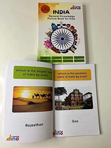 General Knowledge Picture Book For Kids About India | 100 GK Questions and Answers about India with Pictures for Kids | By Learning Dino (Paperback)