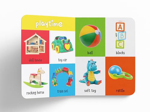 My First 100 Words: Padded Board Book for Kids | Learn First Words with Bright Pictures from Everyday Life – Animals, Food, Toys, Objects & More | Early Learning Book for Babies, Toddlers & Preschoole (Hardcover)