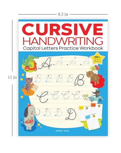 Cursive Handwriting Practice Workbooks (Set of 4): Small Letters, Capital Letters, Joining Letters & Word Families | Level 1 | Ages 5–8 | Build Writing Skills with Fun Exercises (Paperback)