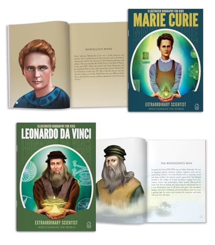Illustrated Biography for Kids: Extraordinary Scientists who Changed the World: Set of 6 Books (Paperback)