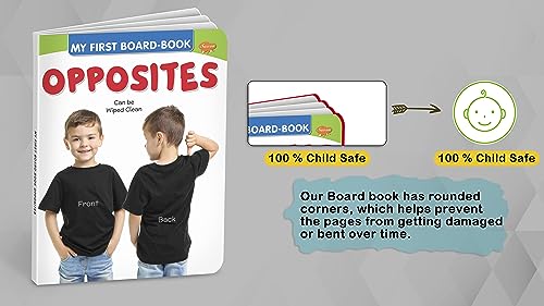 My First Board Books Opposites | Big Size Board Book For Kids By Sawan (Hardcover)