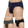 Van Heusen Men 100% Cotton Brief - Pack of 3 - Anti Bacterial, Colour Fresh, Moisture Wicking (₹627.00)