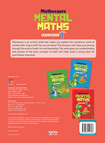 Activity Book : Mental Math : Mathesaurs Mental Math Activity Workbook Grade-1 (Paperback)