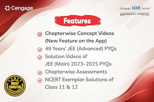 Cengage Chemistry Combo for JEE Advanced: Physical Chemistry (1 & 2) + Organic Chemistry (1 & 2) + Inorganic Chemistry (1 & 2) Set of 6 Books with Chapterwise Concept Videos & Online Assessments (Paperback)