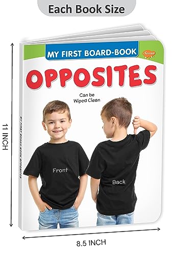 My First Board Books Opposites | Big Size Board Book For Kids By Sawan (Hardcover)
