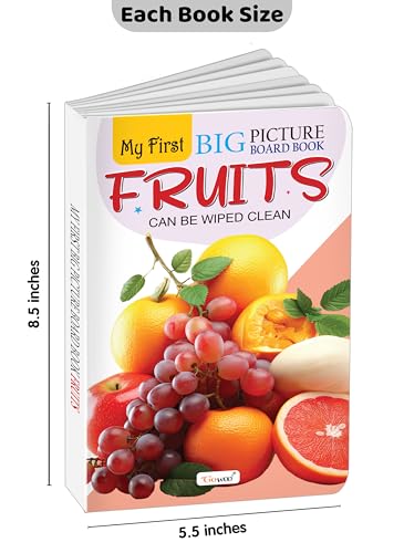 My First Big Picture Board Book Fruits : Fun educational books for toddlers, Learning book for preschoolers, Picture board book for kids, Montessori learning book for toddlers (Board book)