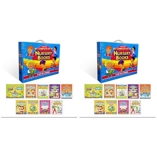 My Complete Kit of Nursery Books Pack - A Set of 9 Books| Preschool Books for Children Age 2 -5 Years | Art & Craft, English, Maths, Environmental ... ... Kahaniyan [Paperback] Dreamland Publications (Product Bundle)