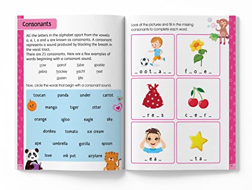 Spelling Time- Activitiy Workbook for Kids (Ages 6-8) I Vocublary Building I Writing Practice I Screen Free time of 2.5 hours (Paperback)