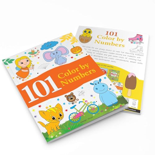 101 Color by Numbers: Fun Activity Book for Children | Learn Number Recognition & Color Matching | Ages 4–7 | Hours of Creative Learning Fun (Hardcover)