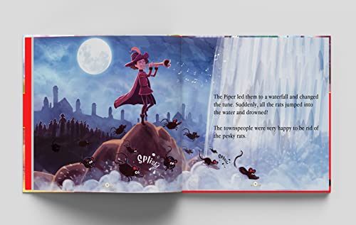 Classic Fairy Tales: Ten Traditional Fairy Tales For Children (Abridged and Retold With Large Font For Easy Reading) 8 Inches X 8 Inches - Hardback (Hardcover)