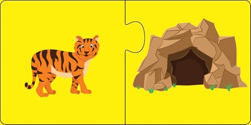 Animal Adventure Puzzles Home Sweet Home: Ten 2-Pieces Jigsaw for Kids Learn and Play | Brain Games | Mind Teaser | Puzzle Set; 3+ Ages (Puzzle)