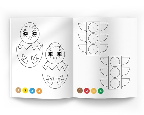 101 Color by Numbers: Fun Activity Book for Children | Learn Number Recognition & Color Matching | Ages 4–7 | Hours of Creative Learning Fun (Hardcover)