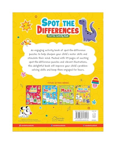 Spot the Difference: First Fun Activity Book for Kids | Boost Focus & Observation Skills | Ages 4–7 | 2+ Hours of Engaging Puzzle Fun (Paperback)
