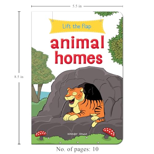 Lift the Flap: Animal homes (Board book)