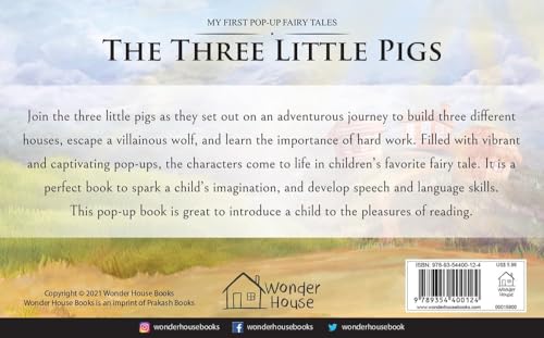 My First Pop-Up Fairy Tales - Three Little Pigs : Pop up Books for children