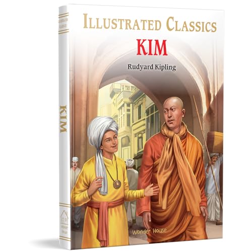 Kim : Illustrated Abridged Children Classics English Novel with Review Questions (Hardcover)